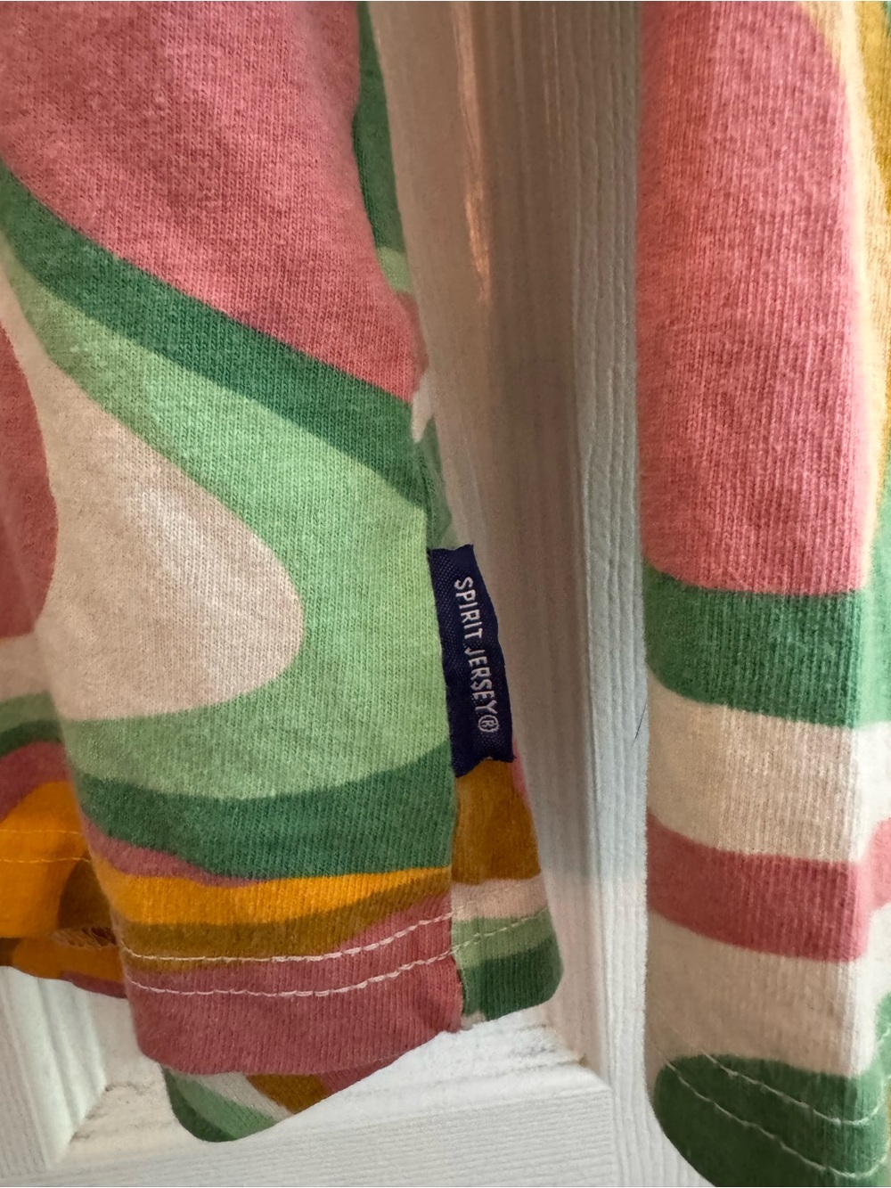 Walt Disney World Spirit Jersey Kids Retro Swirl Pink Green Size Large (10-12) - Picture 3 of 5
